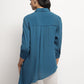 Teal Asymmetrical Shirt