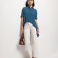 Teal Asymmetrical Shirt