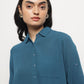 Teal Asymmetrical Shirt