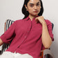 Pink Asymmetrical Shirt