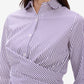 Purple & White Striped Shirt