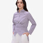 Purple & White Striped Shirt