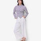 Purple & White Striped Shirt