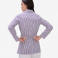 Purple & White Striped Shirt