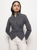 Black Asymmetric Shirt