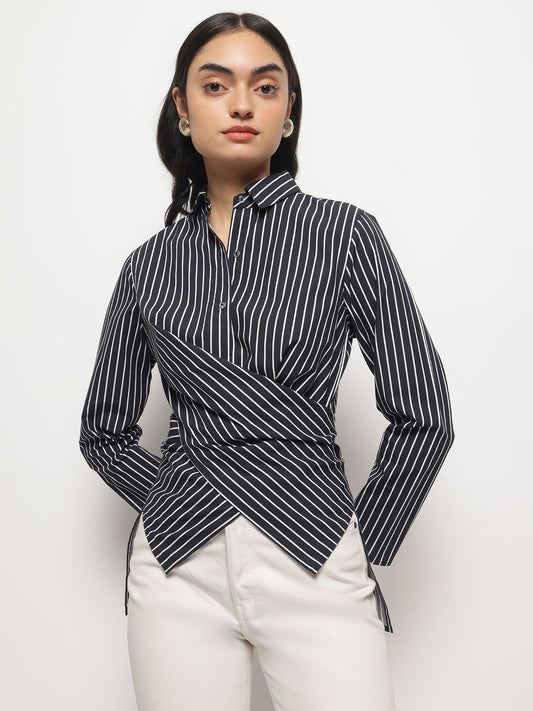 BLACK STRIPES SHIRT