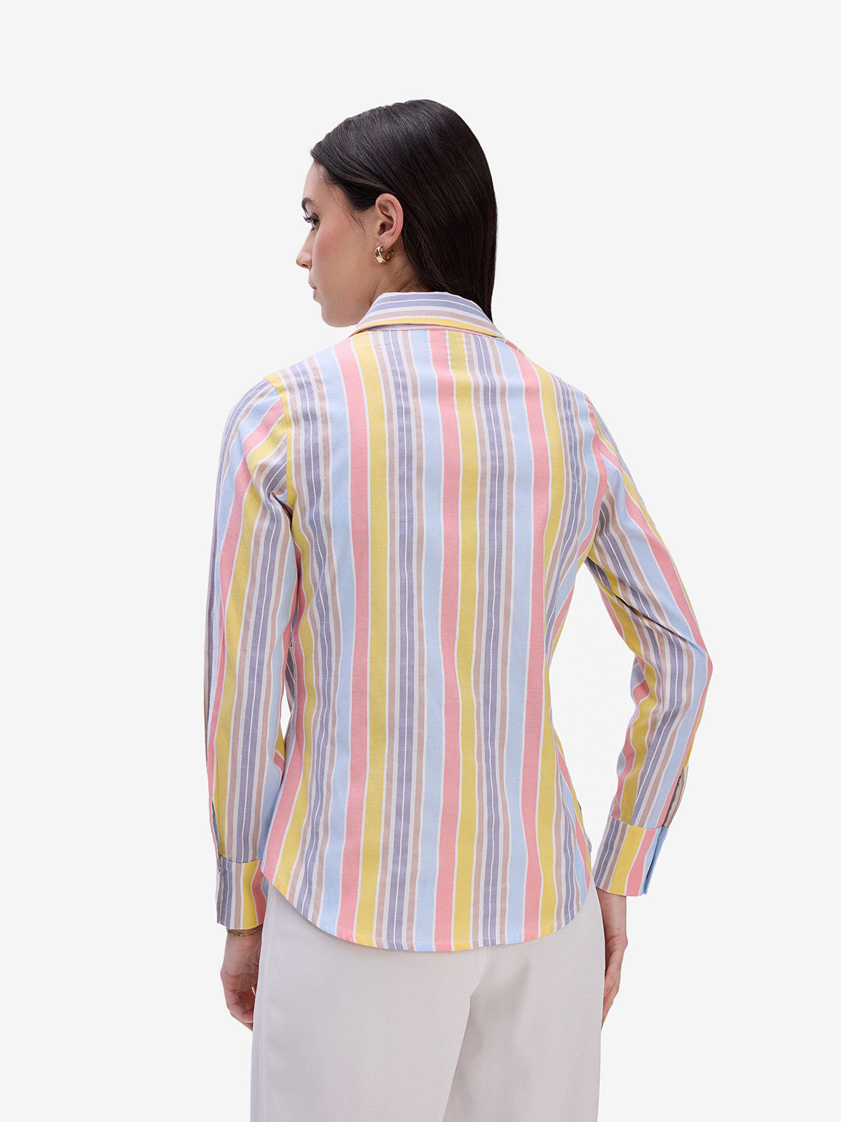 Candy Striped Wrap Shirt