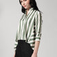 Olive High-Low Shirt