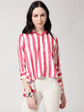 Pink High-Low Shirt