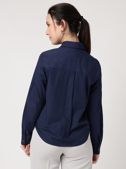 Classic 100% Cotton Navy Shirt