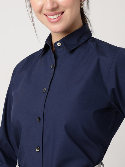 Classic 100% Cotton Navy Shirt