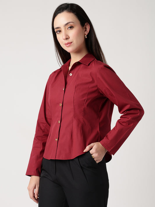 Tailored Maroon Shirt