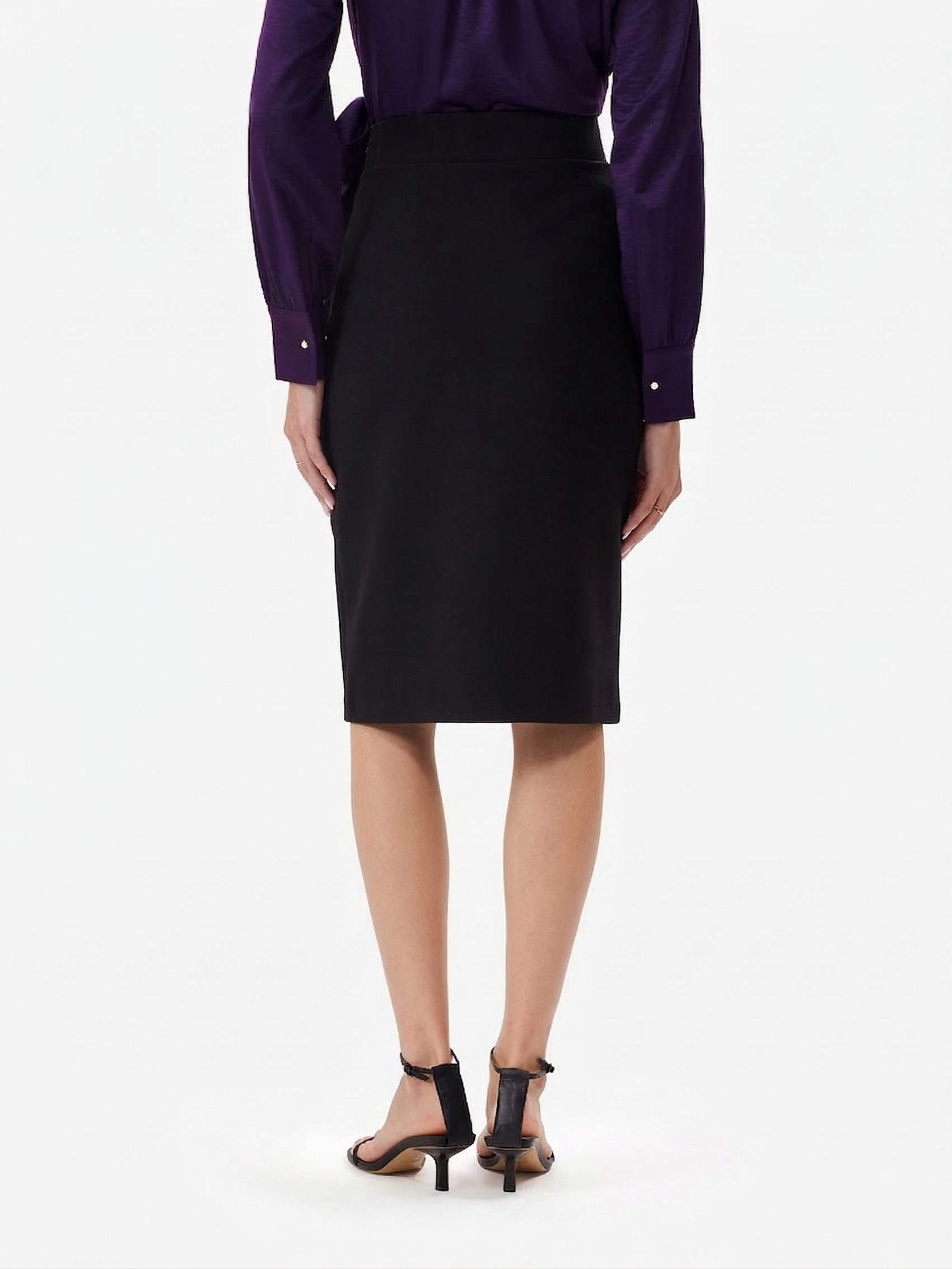 Black Side Slit Skirt