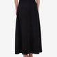 Black Overlap Skirt
