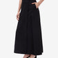 Black Overlap Skirt