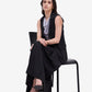 Black Overlap Skirt