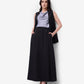 Black Overlap Skirt