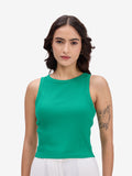 Cotton Sleeveless Crop Tank Top