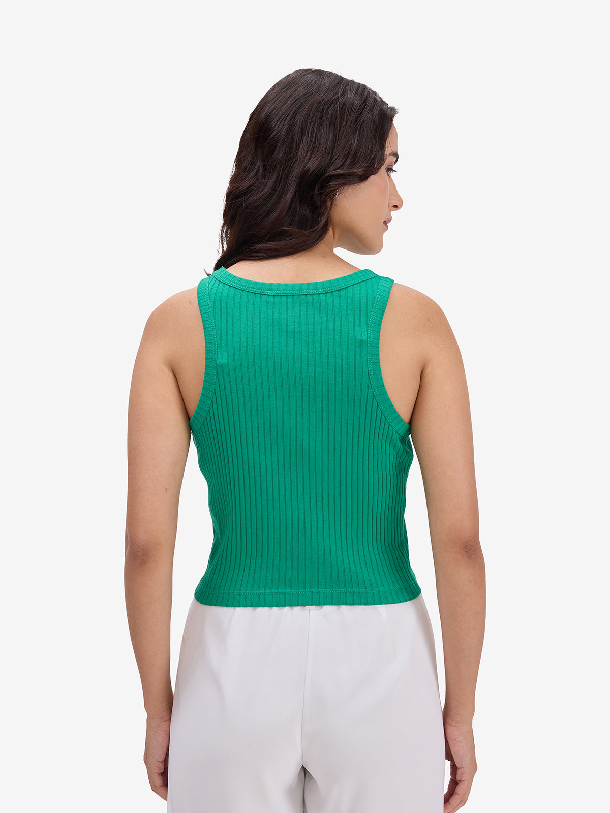 Cotton Sleeveless Crop Tank Top