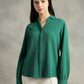 Teal Green Collar Shirt
