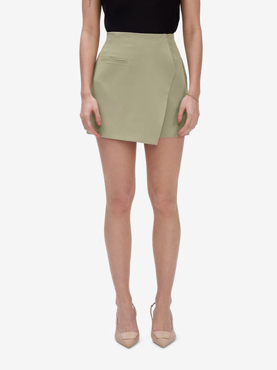 Olive Overlap Skorts