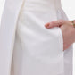 White Overlap Skorts