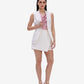 White Overlap Skorts