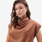 Luxe Satin Cowl Neck Top