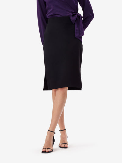 Black Side Slit Skirt