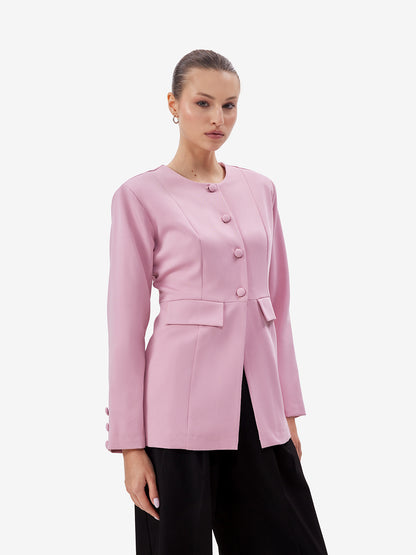 Blush Pink Tailored Blazer