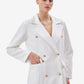 White tailored blazer