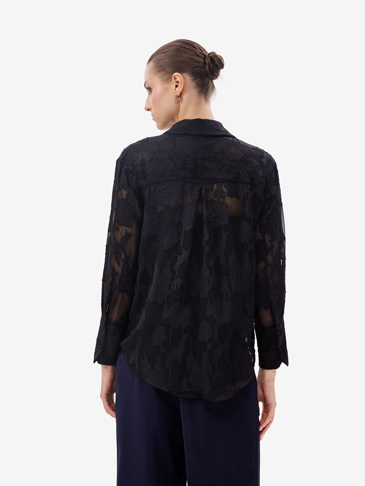 Black Jacquard Shirt