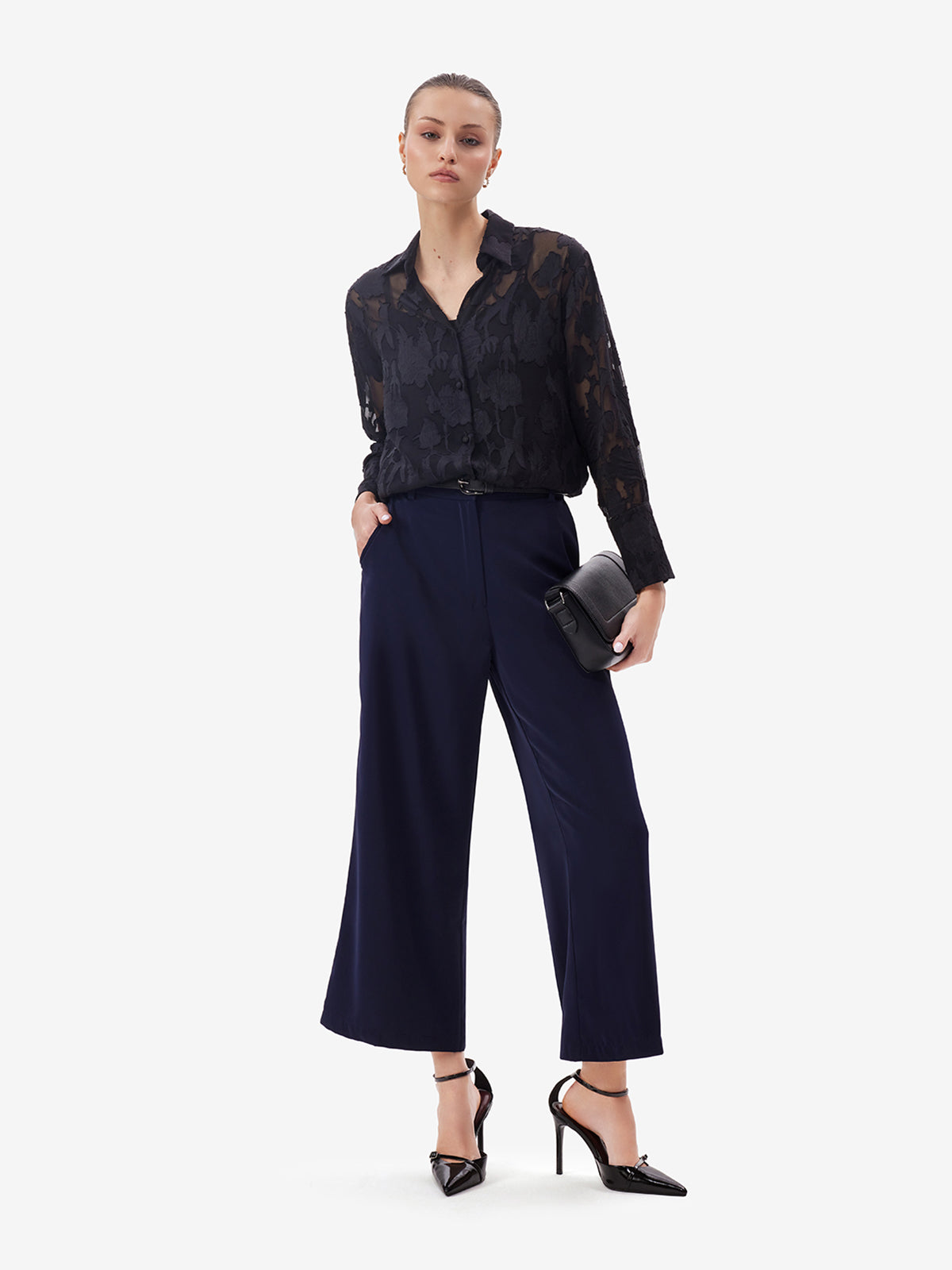 Black Jacquard Shirt