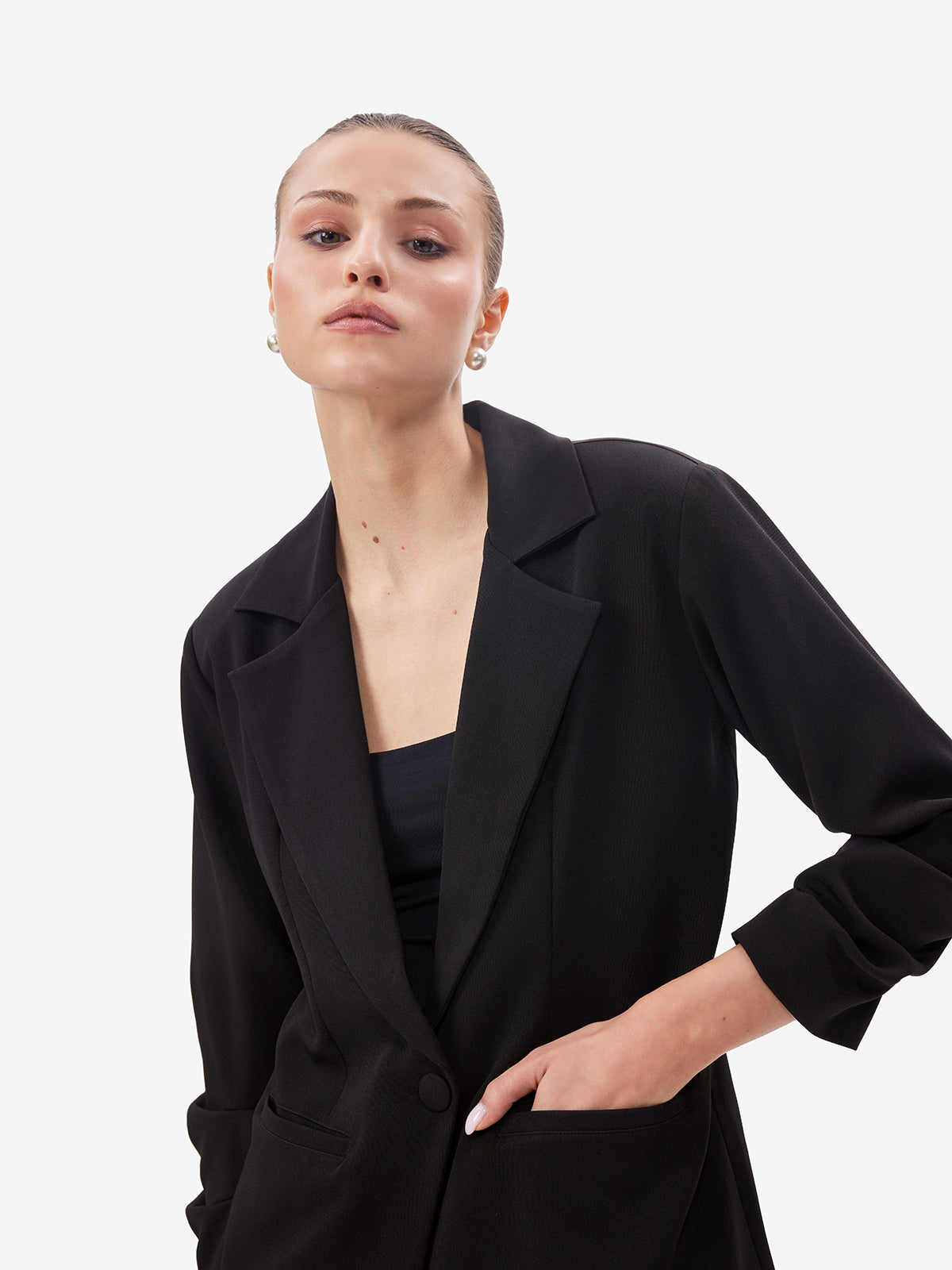 Classic Black Tailored Blazer