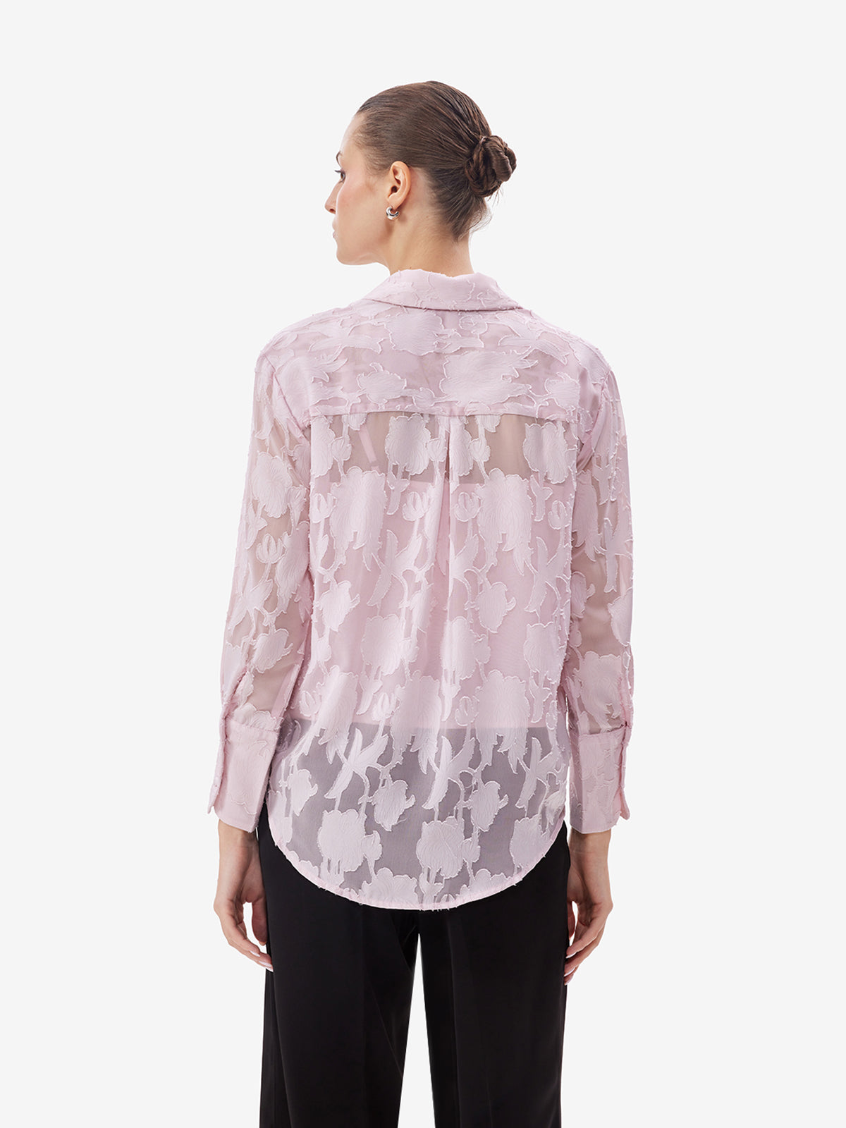 Pink Jacquard Shirt