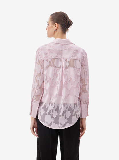 Pink Jacquard Shirt