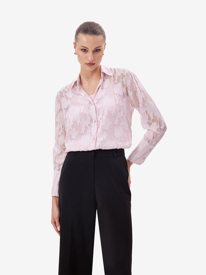 Pink Jacquard Shirt
