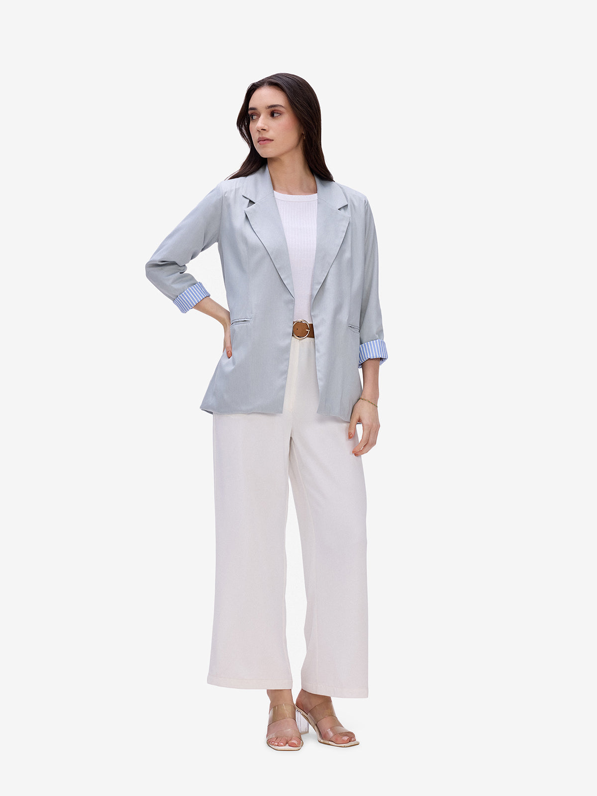 Aqua Summer Tailored Blazer