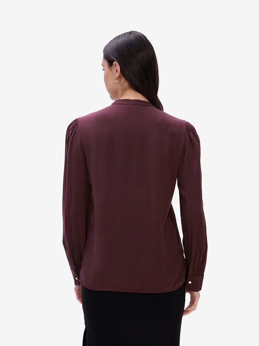 Wine Long Sleeves Shirt