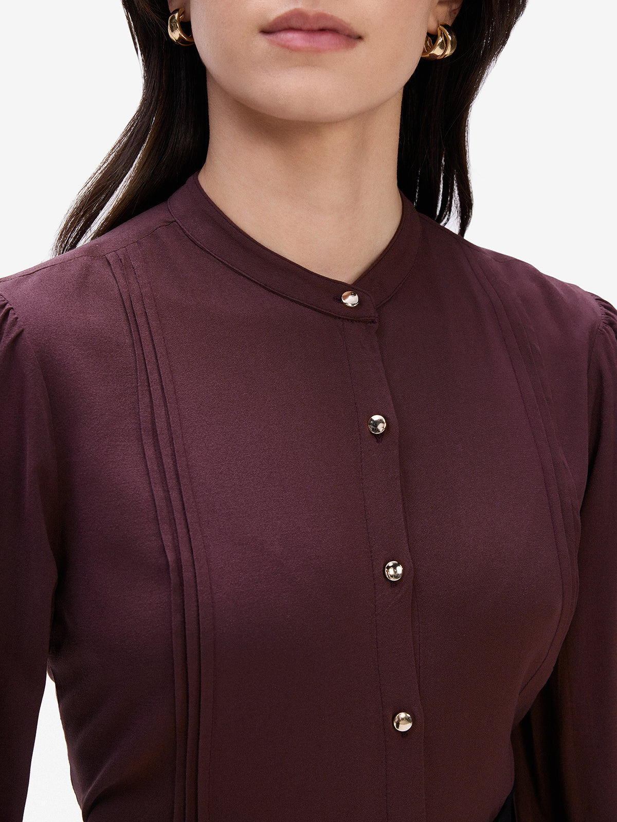 Wine Long Sleeves Shirt