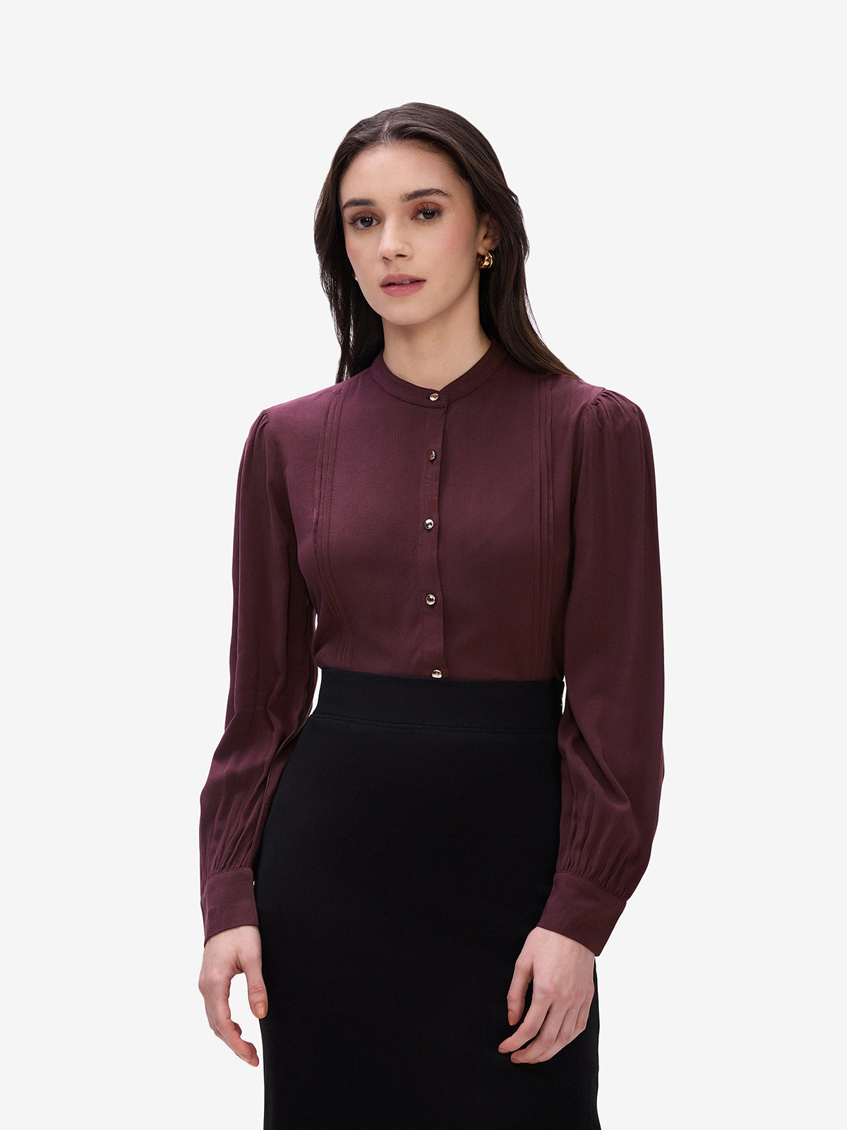 Wine Long Sleeves Shirt