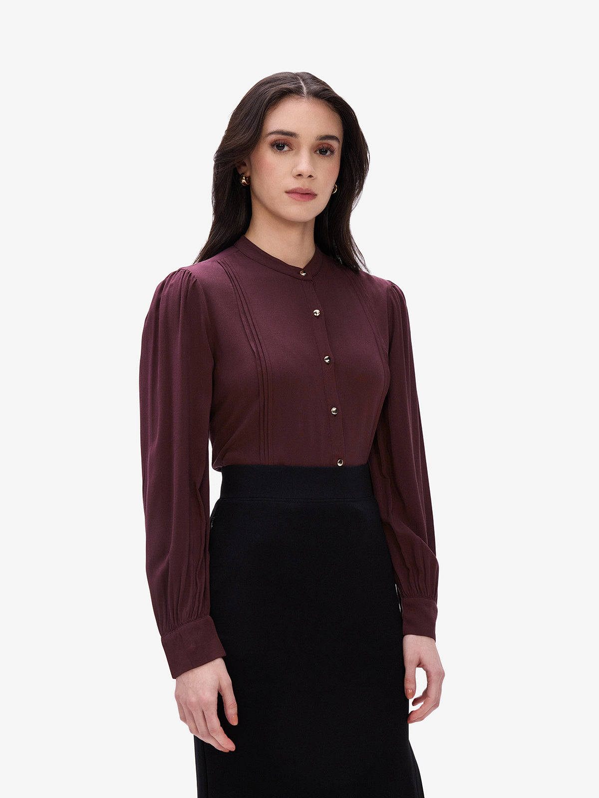 Wine Long Sleeves Shirt