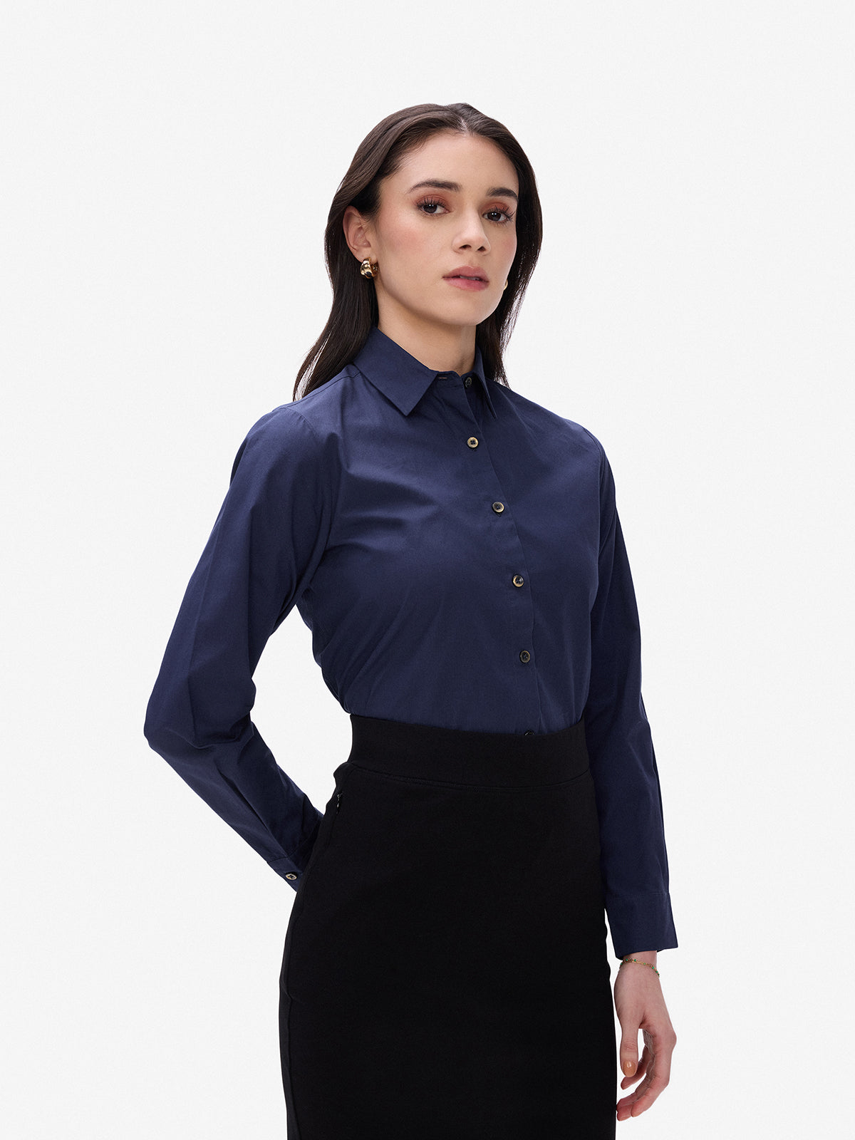Navy Smart Office Shirt