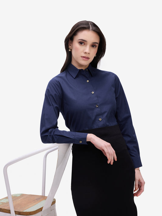 Navy Smart Office Shirt