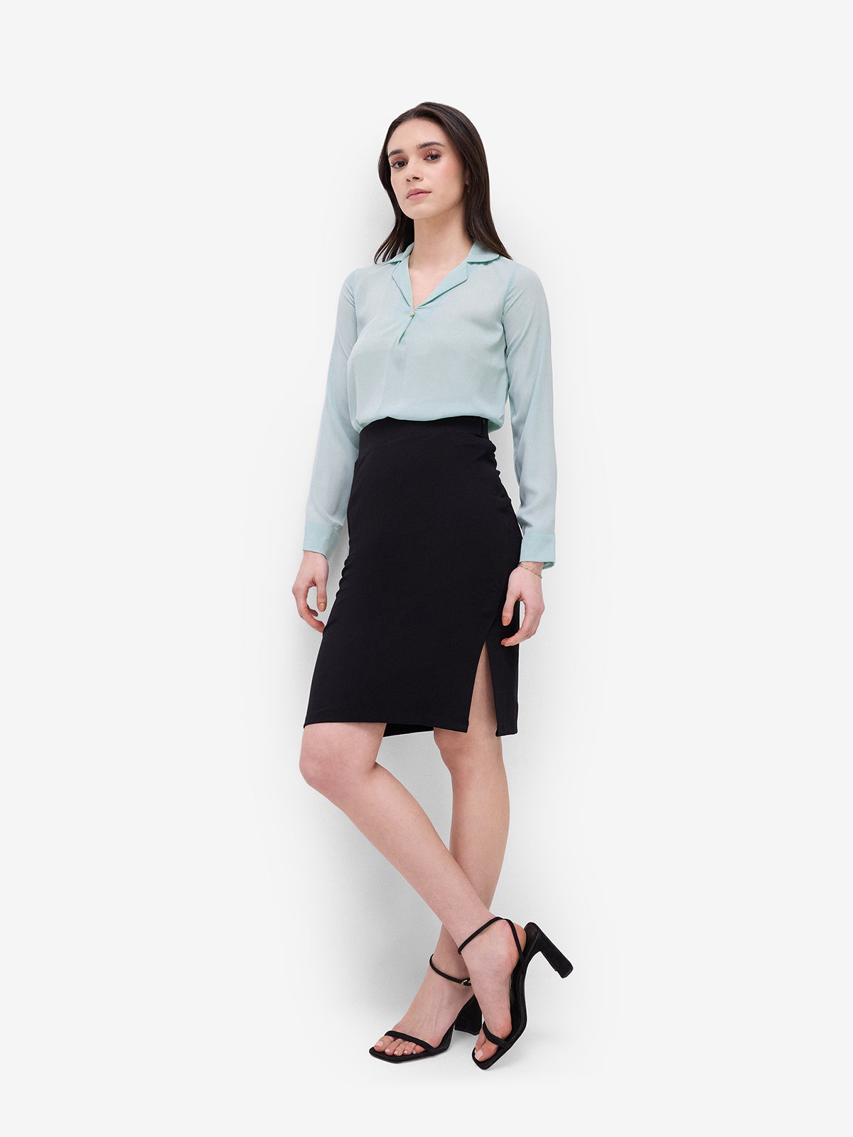 Mint Long Sleeves Top