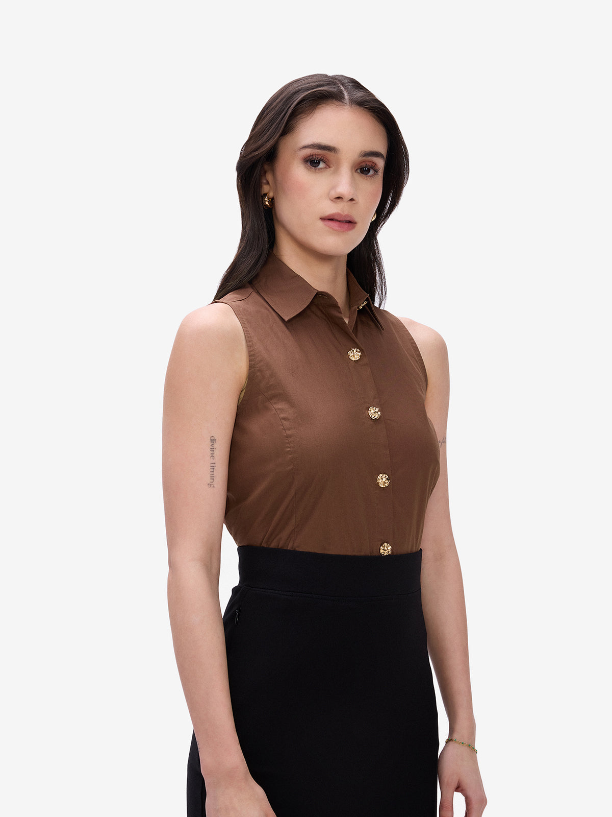Brown Smart Office Shirt