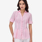 Pink Crepe Collar Shirt