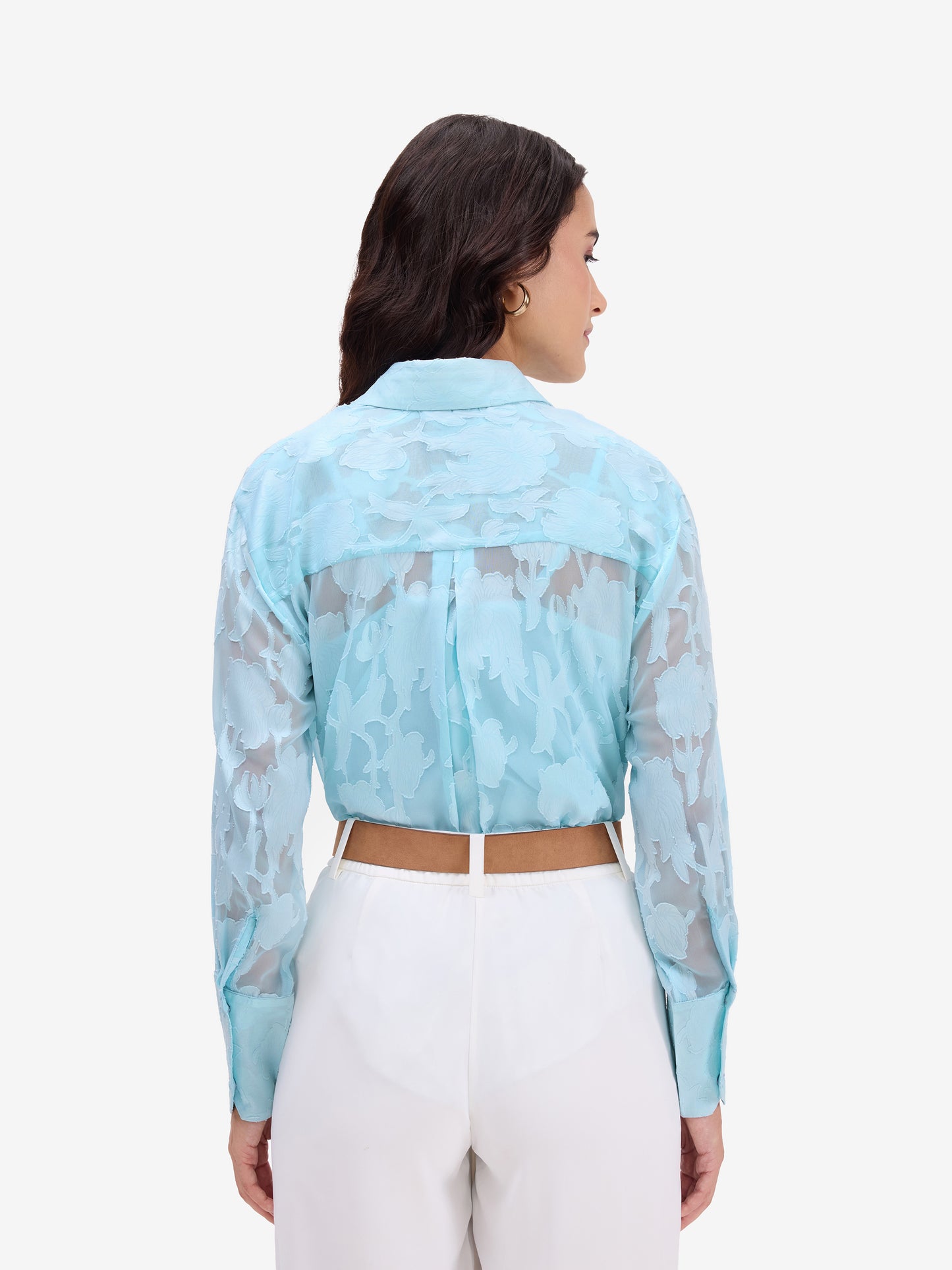 Blue Jacquard Shirt
