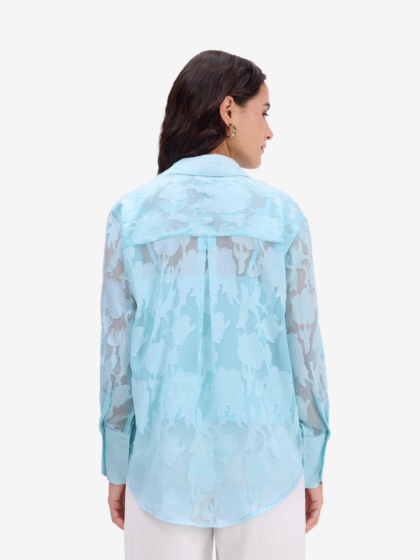 Blue Jacquard Shirt