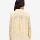 Yellow Jacquard Top